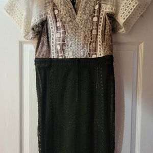 Byron Lars very rare White & Black dress, Size 4